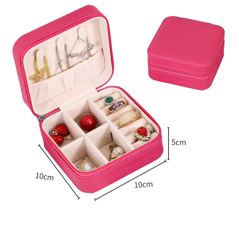 GlowKeep Travel Jewelry Organizer - interior compartments